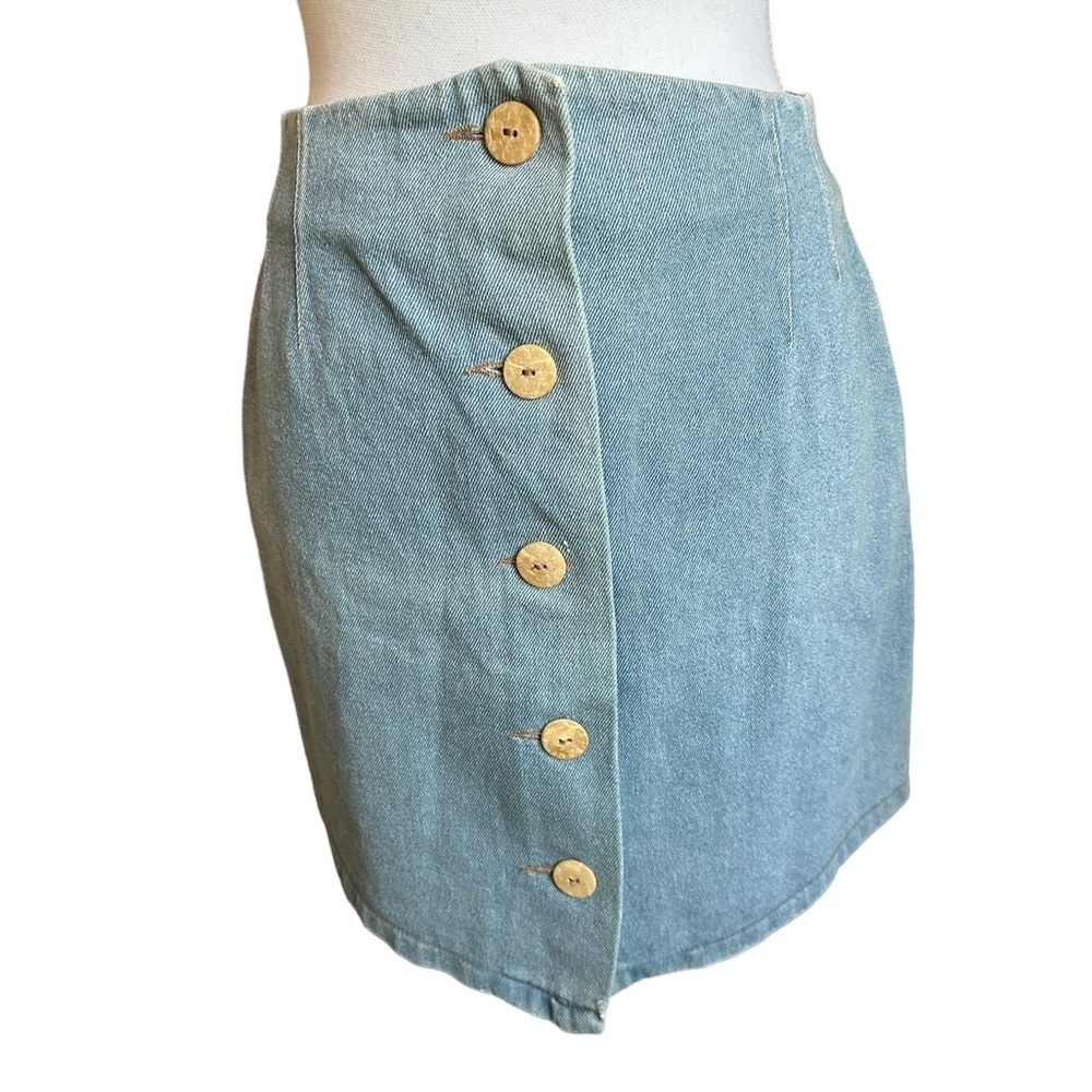 Nanushka Denim Button Front Mini Skirt
Size Small
